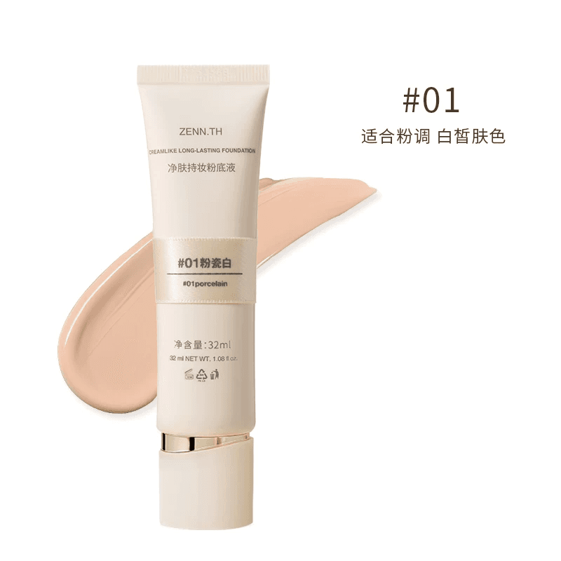Creamlike Long-Lasting Foundation #01 Porcelain